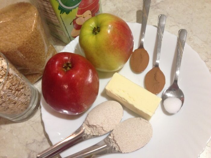 składniki na deser z jabłek w instantpot