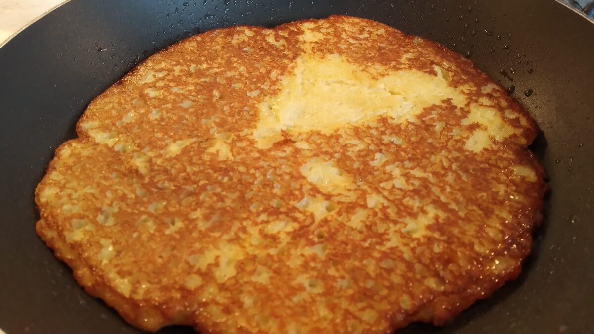 ready potato pancake for Hungarian style dish