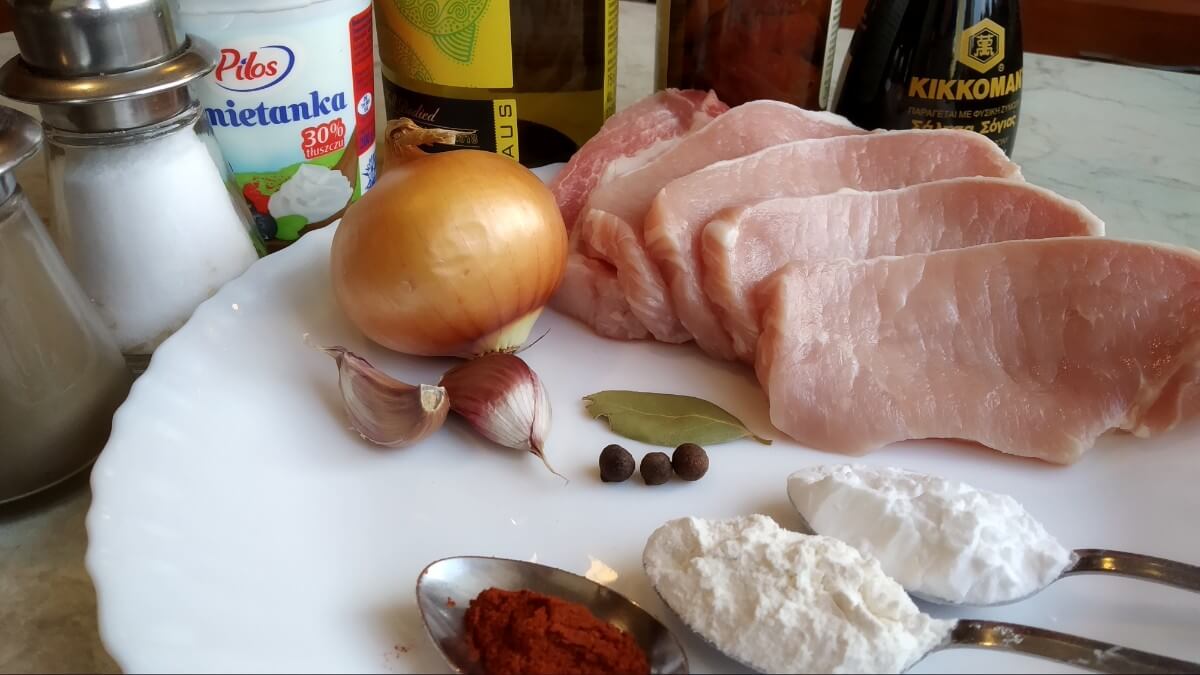 ingredients for pork loin with sun dried tomatos in instant pot