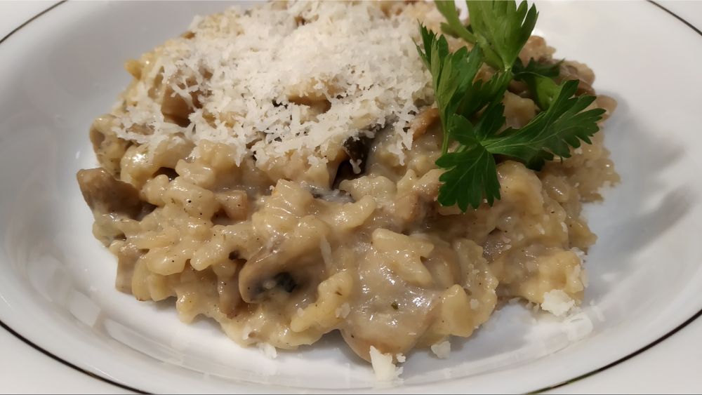 recipe for risotto with mushrooms