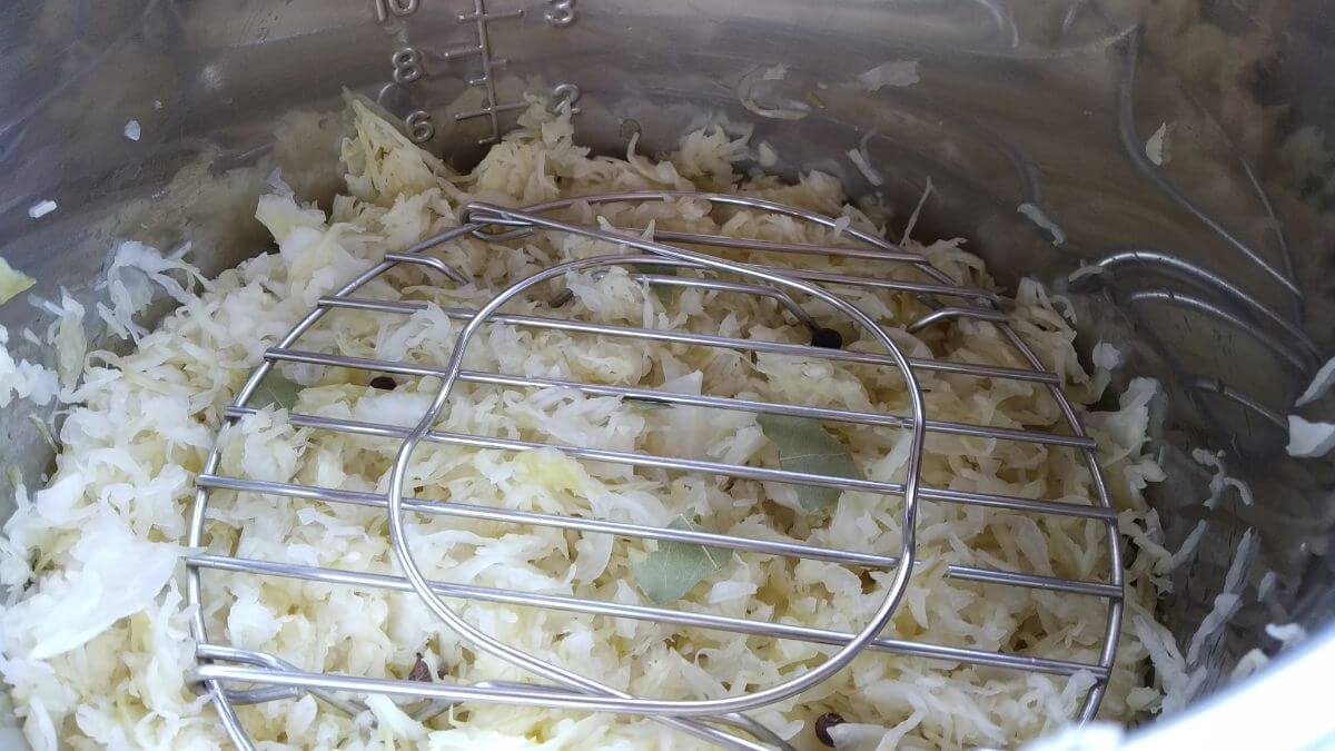 sauerkraut inside instant pot